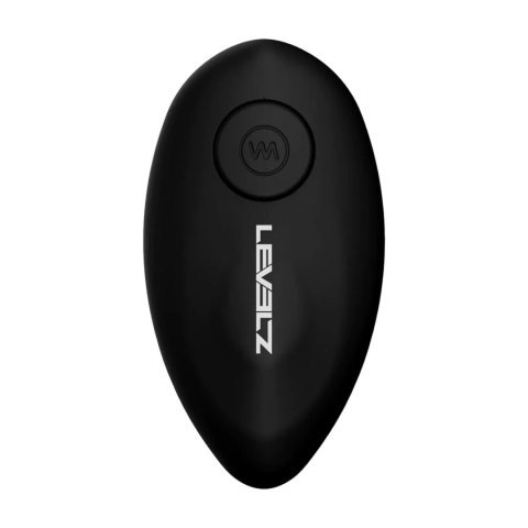 Remote Control Vibrating Silicone Tri O Cockring with Prostate Stimulator - Black Levelz