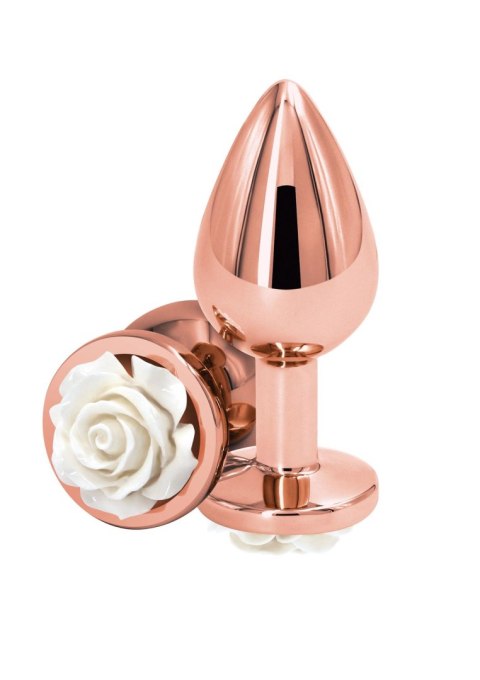 Rose Buttplug Medium White NS Novelties