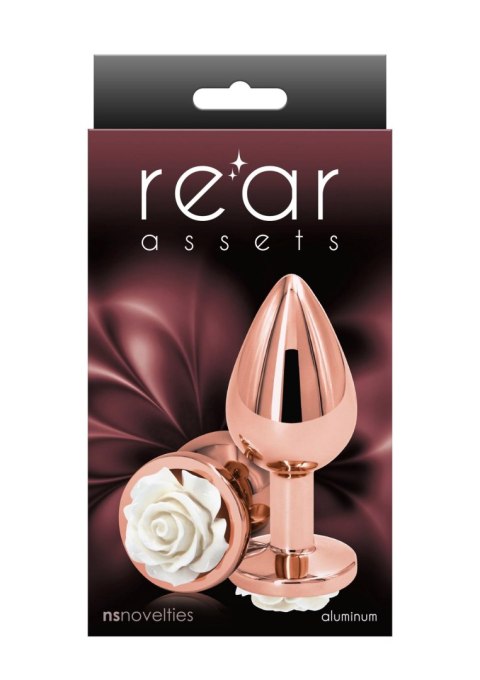 Rose Buttplug Medium White NS Novelties