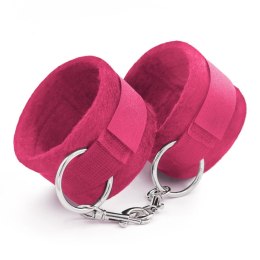 TOUGH LOVE VELCRO HANDCUFFS WITH EXTRA 40CM CHAIN CRUSHIOUS PINK Crushious