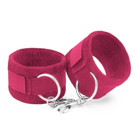 TOUGH LOVE VELCRO HANDCUFFS WITH EXTRA 40CM CHAIN CRUSHIOUS PINK Crushious