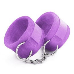 TOUGH LOVE VELCRO HANDCUFFS WITH EXTRA 40CM CHAIN CRUSHIOUS PURPLE Crushious