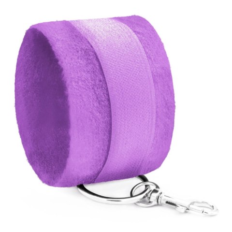 TOUGH LOVE VELCRO HANDCUFFS WITH EXTRA 40CM CHAIN CRUSHIOUS PURPLE Crushious