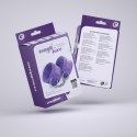 TOUGH LOVE VELCRO HANDCUFFS WITH EXTRA 40CM CHAIN CRUSHIOUS PURPLE Crushious
