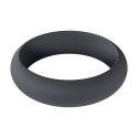 Wide O Silicone Cockring - XL - 50mm - Black Levelz