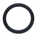 Wide O Silicone Cockring - XL - 50mm - Black Levelz