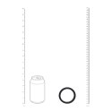 Wide O Silicone Cockring - XXL - 55mm - Black Levelz