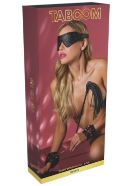 Zestaw bondage Taboom Tempt 3 części czarny Taboom