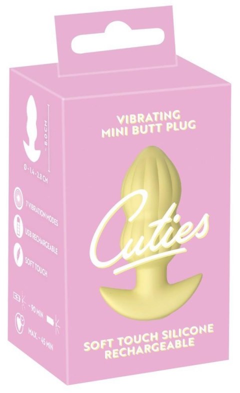 Cuties Vibrating Plug Yellow Cuties