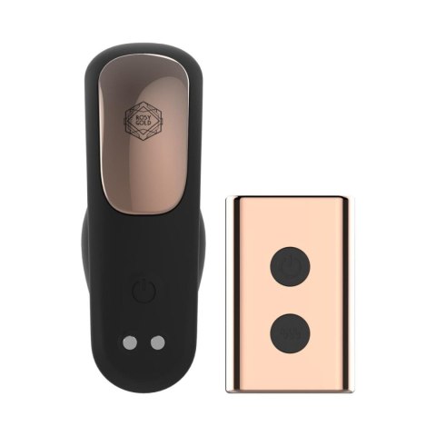 Rosy Gold - Wearable Vibrator with Luxury Charging Case - Black Rosy Gold