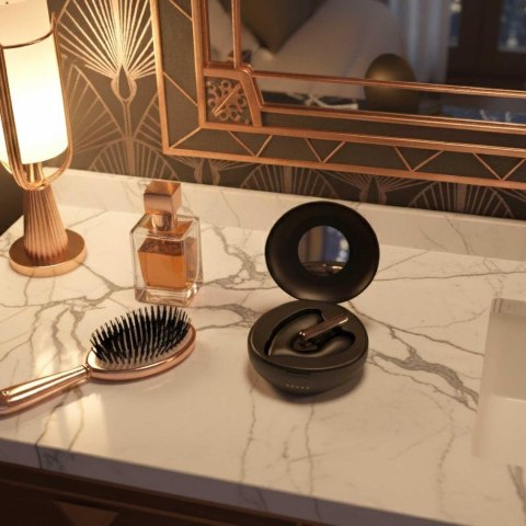 Rosy Gold - Wearable Vibrator with Luxury Charging Case - Black Rosy Gold