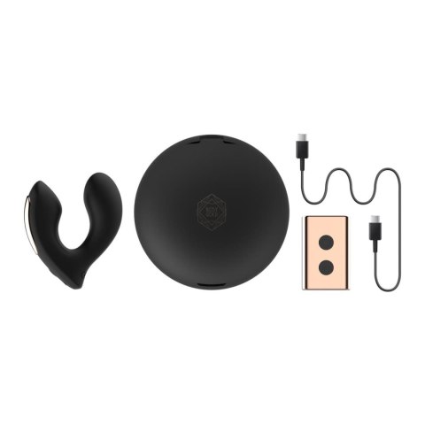 Rosy Gold - Wearable Vibrator with Luxury Charging Case - Black Rosy Gold