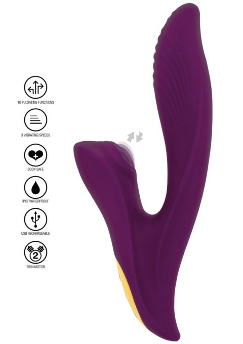 Athena Tapping Sensation Vibe Purple ToyJoy Designer Edition