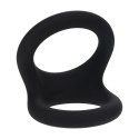 Double O Silicone Cockring - L - Black Levelz by Shots