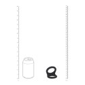 Double O Silicone Cockring - L - Black Levelz by Shots