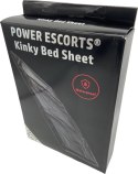 Power Escorts - BR190 - Kinky Bed Sheet Black - 160 x 227 CM Power Escorts