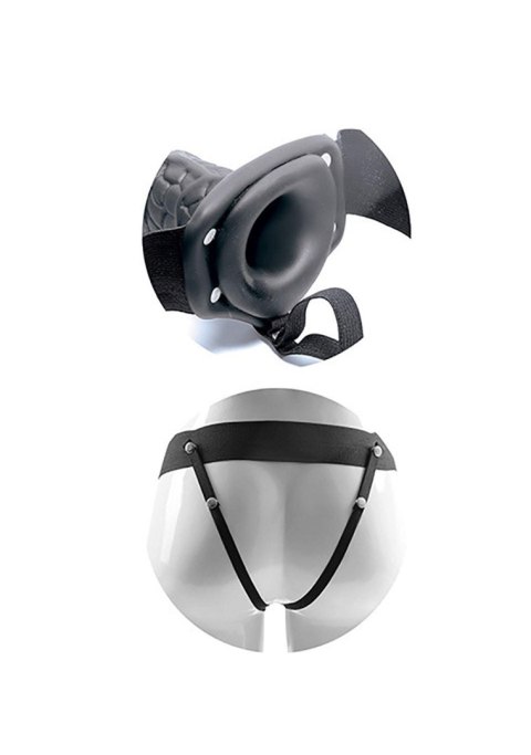 Proteza-FALLO STRAP ON CAVO REAL RAPTURE 8 BLACK WITH BALLS Real Rapture