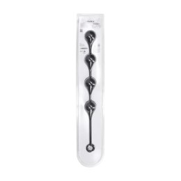 Silicone Waterdrop Anal Balls - XL - 50mm - Black Levelz by Shots