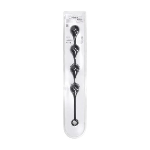 Silicone Waterdrop Anal Balls - XL - 50mm - Black Levelz by Shots