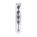 Silicone Waterdrop Anal Balls - XL - 50mm - Black Levelz by Shots