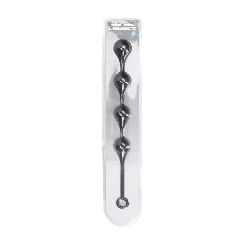 Silicone Waterdrop Anal Balls - XL - 50mm - Black Levelz by Shots