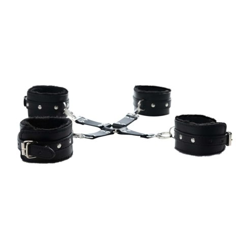 Black hogtie with comfy wrist and ankle cuffs Fantasy