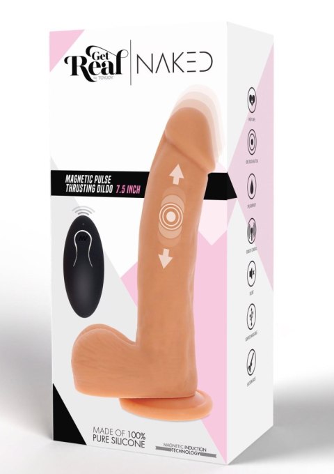 Magnetic Pulse Trusting Dildo Light skin tone TOYJOY