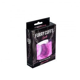 Metal handcuffs with pink furry Fantasy