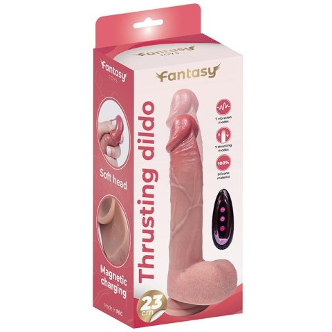 Silicone thrusting dildo 23 cm Fantasy