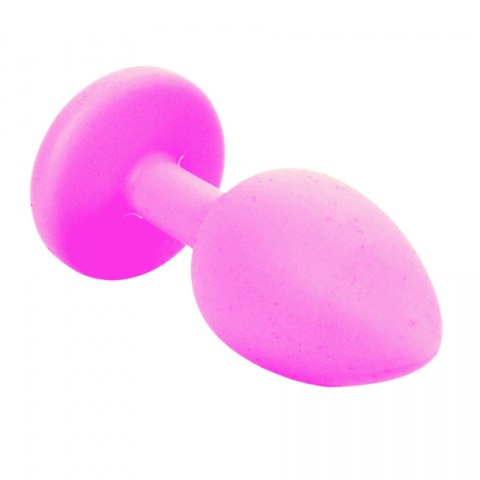 Korek analny z kamieniem plug ozdobny silikon 7cm Boss Series HeavyFun