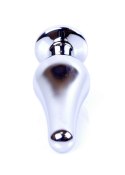 Stalowy korek analny wąski plug metal diament 9cm różowy Boss Series HeavyFun