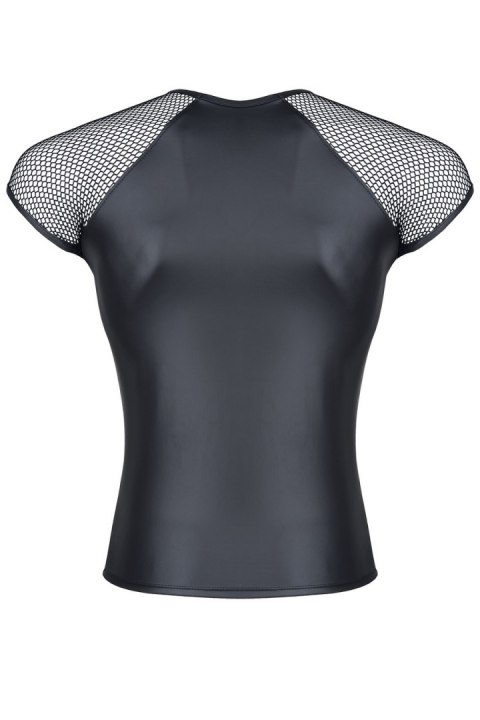 Męski t-shirt z wetlooka z rękawem z elastycznej siatki XXL Regnes Fetish Planet