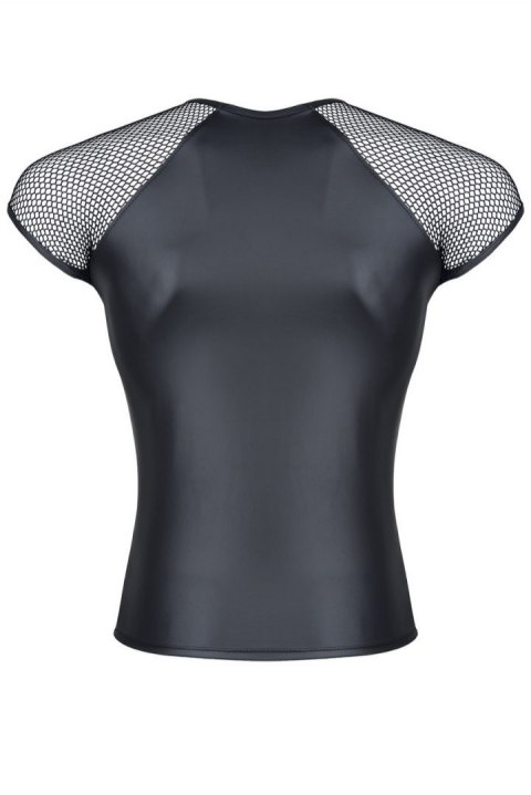 Męski t-shirt z wetlooka z rękawem z elastycznej siatki XXL Regnes Fetish Planet