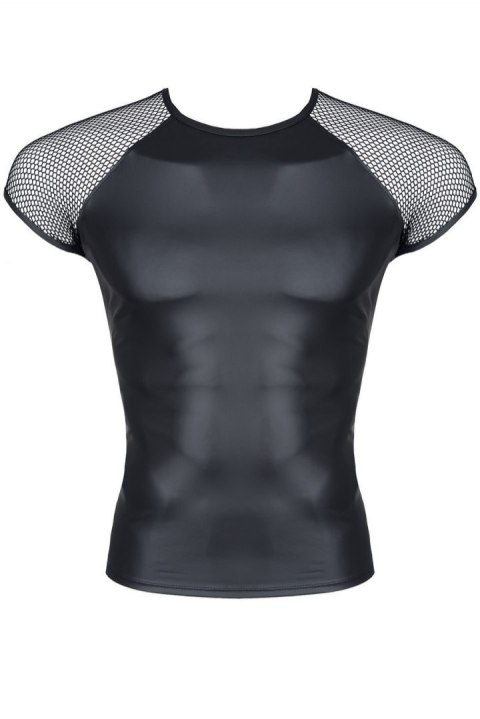 Męski t-shirt z wetlooka z rękawem z elastycznej siatki M Regnes Fetish Planet