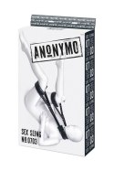 Anonymo fixing sling, PU leather, black, 145 cm Anonymo by TOYFA