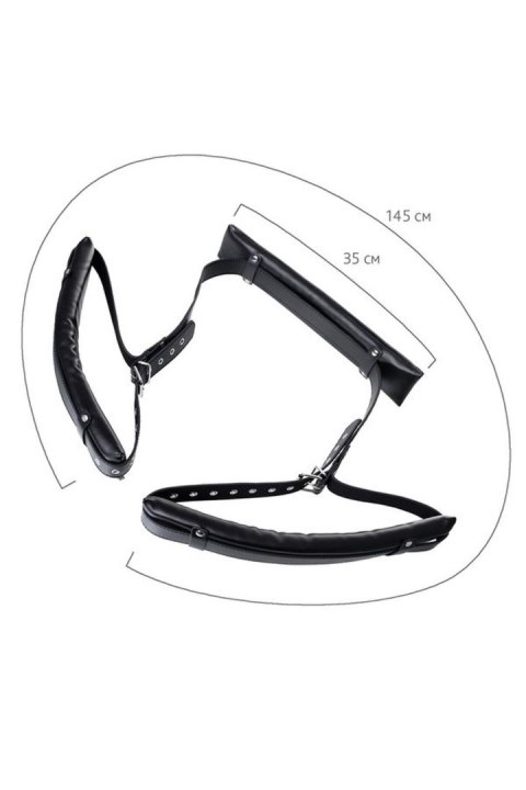 Anonymo fixing sling, PU leather, black, 145 cm Anonymo by TOYFA