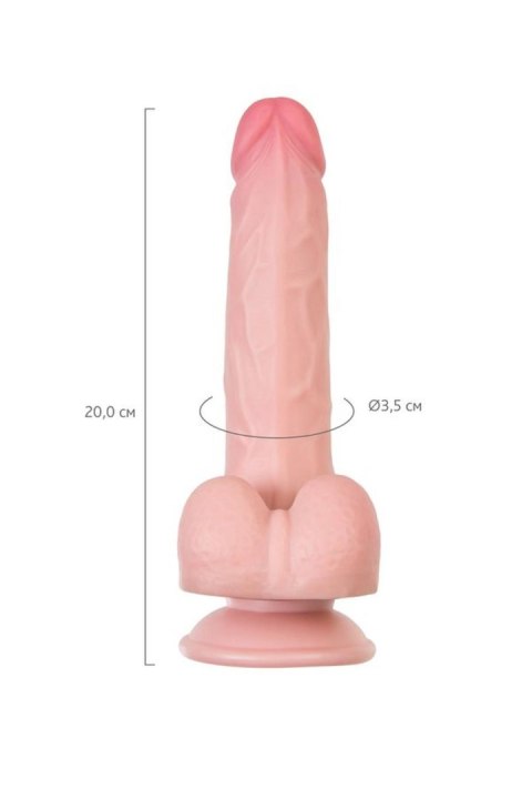 Dildo My babe by RealStick My Pretty, flesh,TPE, 20cm RealStick Nude by TOYFA