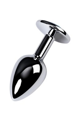 Silver anal plug TOYFA Metal,with a Topaz color gem Metal by TOYFA