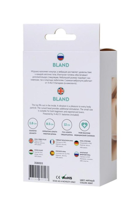 ToDo Bland Mint Anal Vibro Plug ToDo by TOYFA