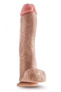 DR. SKIN MR. SAVAGE 11.5 INCH DILDO WITH BALLS BEIGE Blush
