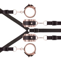 Rosy Gold - Under-Mattress Restraint Set - Black Rosy Gold