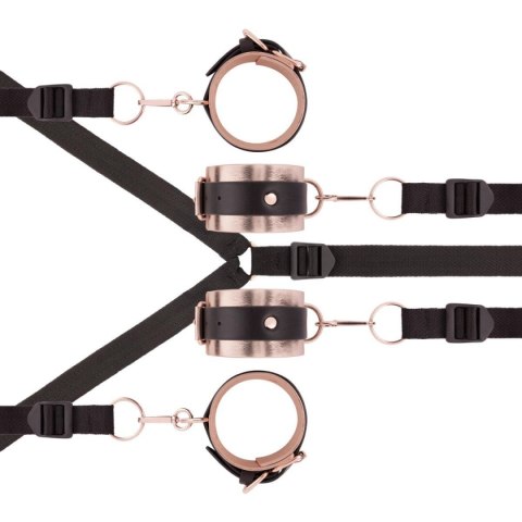 Rosy Gold - Under-Mattress Restraint Set - Black Rosy Gold