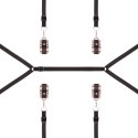 Rosy Gold - Under-Mattress Restraint Set - Black Rosy Gold