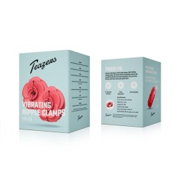 Teazers - Vibrating Nipple Clamps - Red Teazers