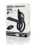 Stymulator - Double vibrating ring - USB 10 Functions / Remote Control B - Series Magic