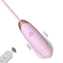 Vibrating Silicone Love EGG USB 7 vibration and thrust functions / Remote control Pink B - Series Fox