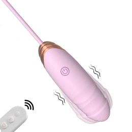 Vibrating Silicone Love EGG USB 7 vibration and thrust functions / Remote control Pink B - Series Fox