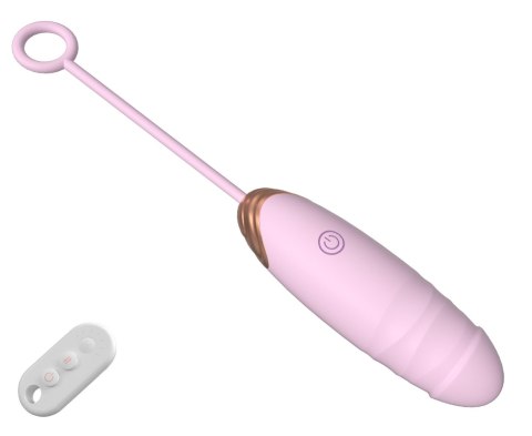 Vibrating Silicone Love EGG USB 7 vibration and thrust functions / Remote control Pink B - Series Fox