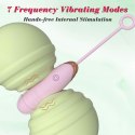 Vibrating Silicone Love EGG USB 7 vibration and thrust functions / Remote control Pink B - Series Fox
