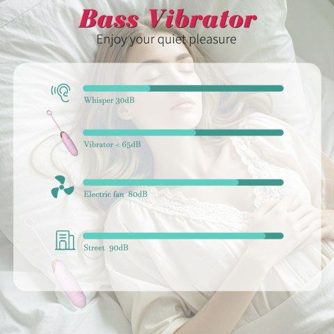 Vibrating Silicone Love EGG USB 7 vibration and thrust functions / Remote control Pink B - Series Fox